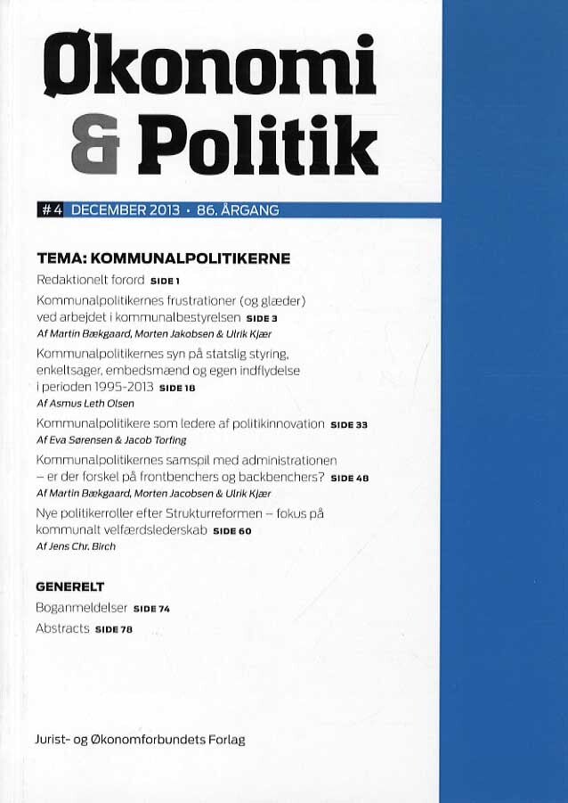 Økonomi & Politik nr. 4, 2013