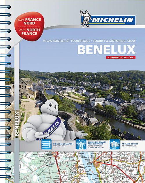Michelin Tourist & Motoring Atlas Benelux & North of France