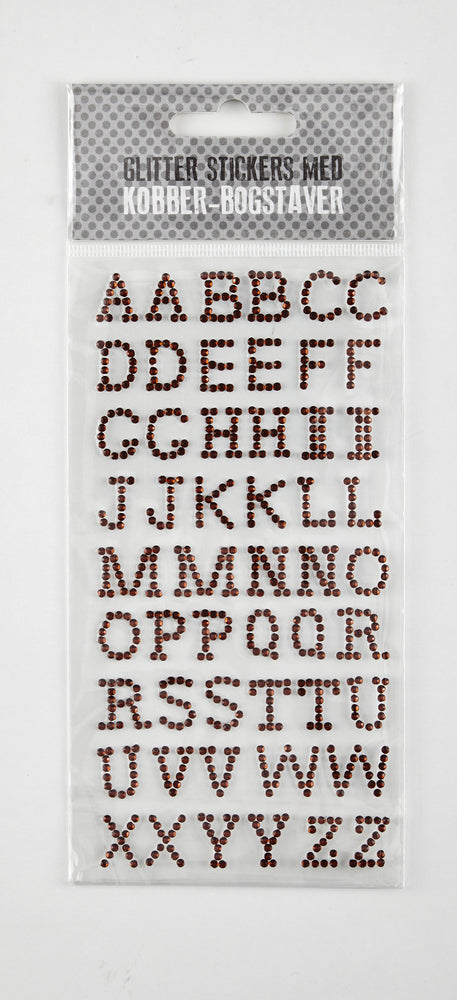 STICKERS MED BOGSTAVER KOBBER