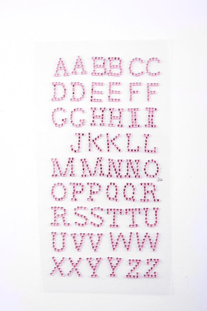 STICKERS MED BOGSTAVER PINK