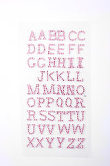 STICKERS MED BOGSTAVER PINK