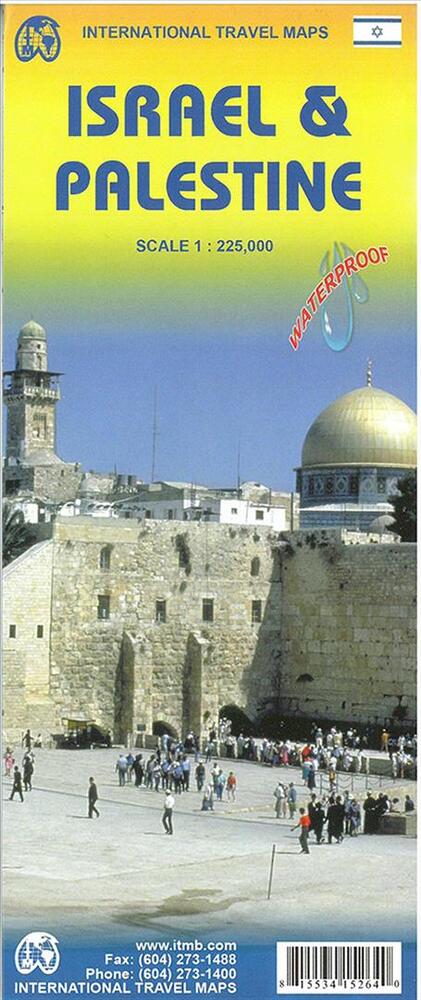 Israel & Palestine Travel Map