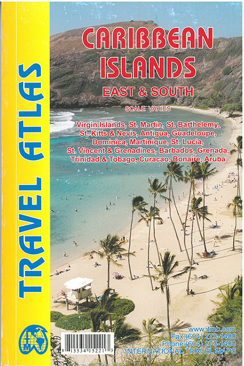Caribbean Islands: East & South Travel Atlas