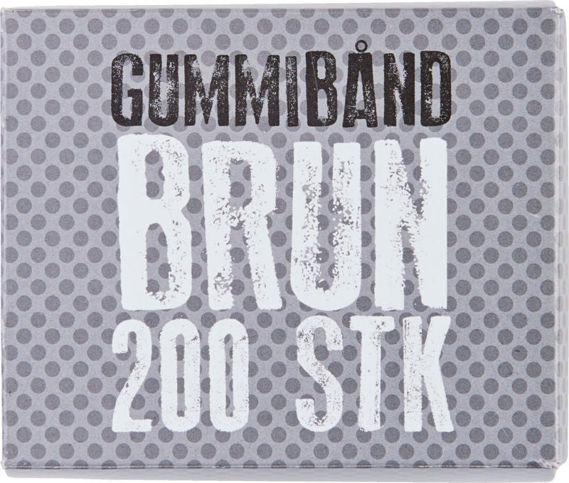GUMMIBÅND PARA 20 BRUN 200 STK