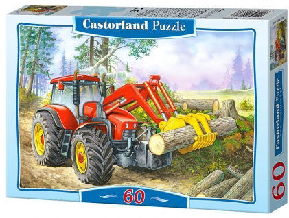 CASTOR PUSLESPIL TRAKTOR I SKOVEN 60 BRIKKER