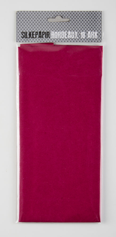 SILKEPAPIR BORDEAUX 10 ARK/PAKKE
