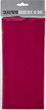 SILKEPAPIR BORDEAUX 10 ARK/PAKKE