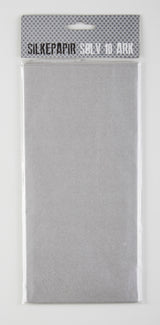 SILKEPAPIR SØLV METALLIC 10 ARK/PAKKE