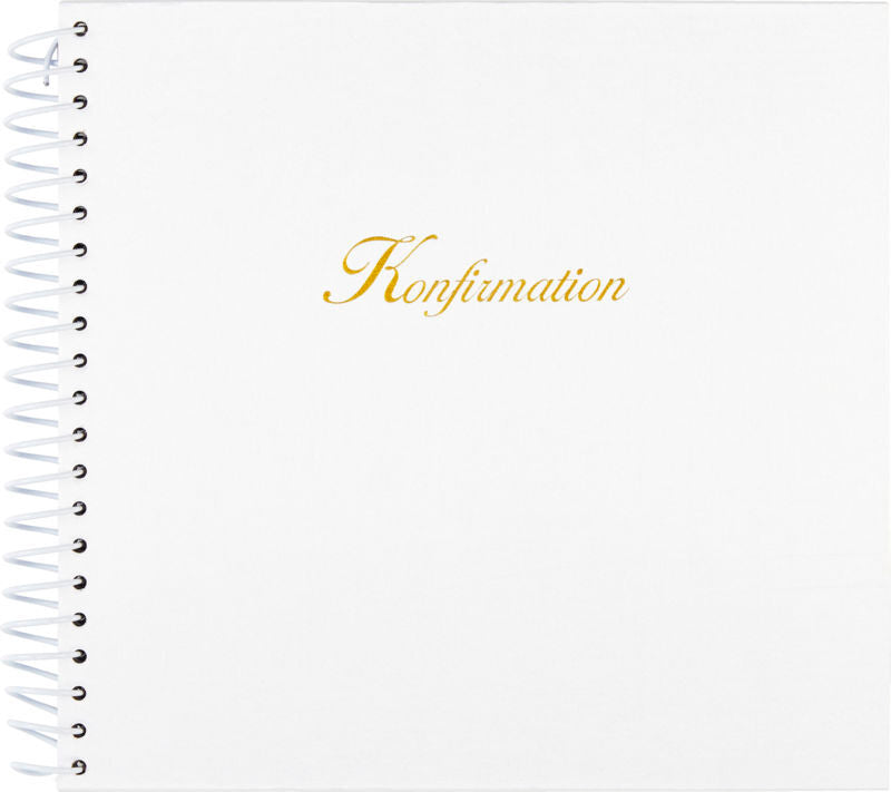 FOTOALBUM SCRAPBOG KONFIRMATION HVID 30X30