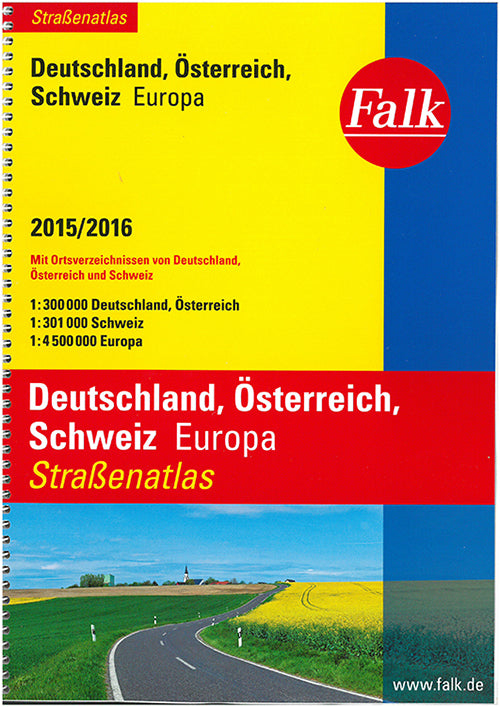 Falk Strassenatlas Deutschland, Österreich, Schweiz 2015/2016