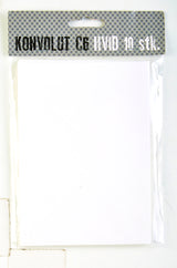 KONVOLUT C6 HVID 100 GSM 10 STK