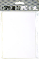 KONVOLUT C6 HVID 100 GSM 10 STK