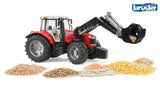 Bruder Massey Ferguson 7600 traktor med frontlæsser