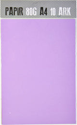 PAPIR A4 80G LYSLILLA M. 10 ARK
