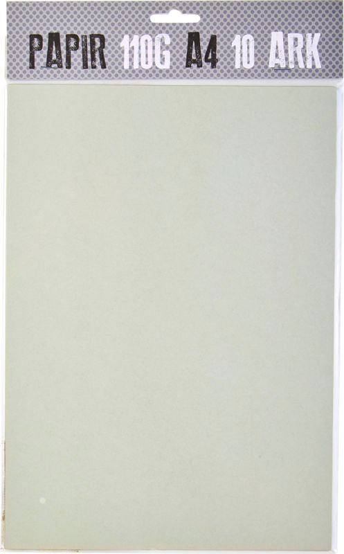 PAPIR A4 110G LYSGRÅ M. 10 ARK