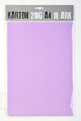 KARTON A4 210G LYSLILLA M. 10 ARK