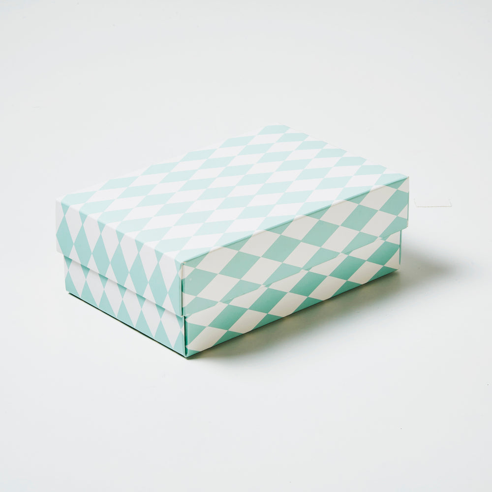 GAVEÆSKE 17X11X6 CM HARLEKIN LYSBLÅ