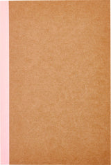 NOTESBOG KRAFT MED ROSA RYG 40 CREME SIDER