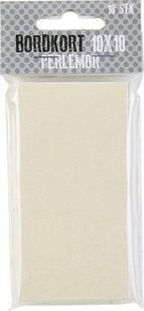 BORDKORT 10X10 PERLEMOR IVORY 10 STK