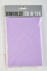KONVOLUT C6 LYSLILLA 10 STK