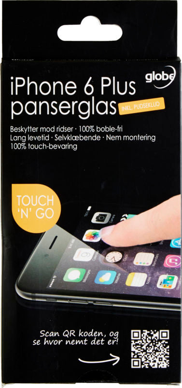 BESKYTTELSESGLAS PANSER IPHONE 6 MED PUDSEKLUD