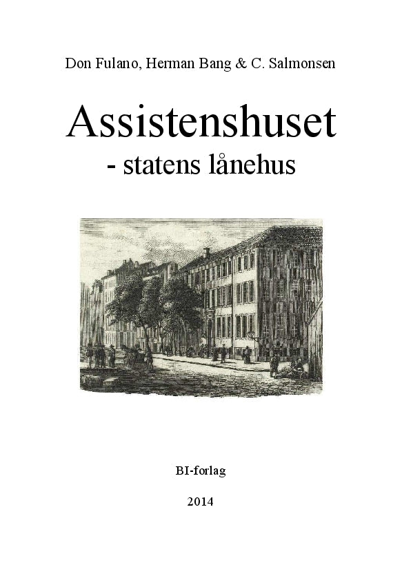 Assistenshuset - statens lånehus