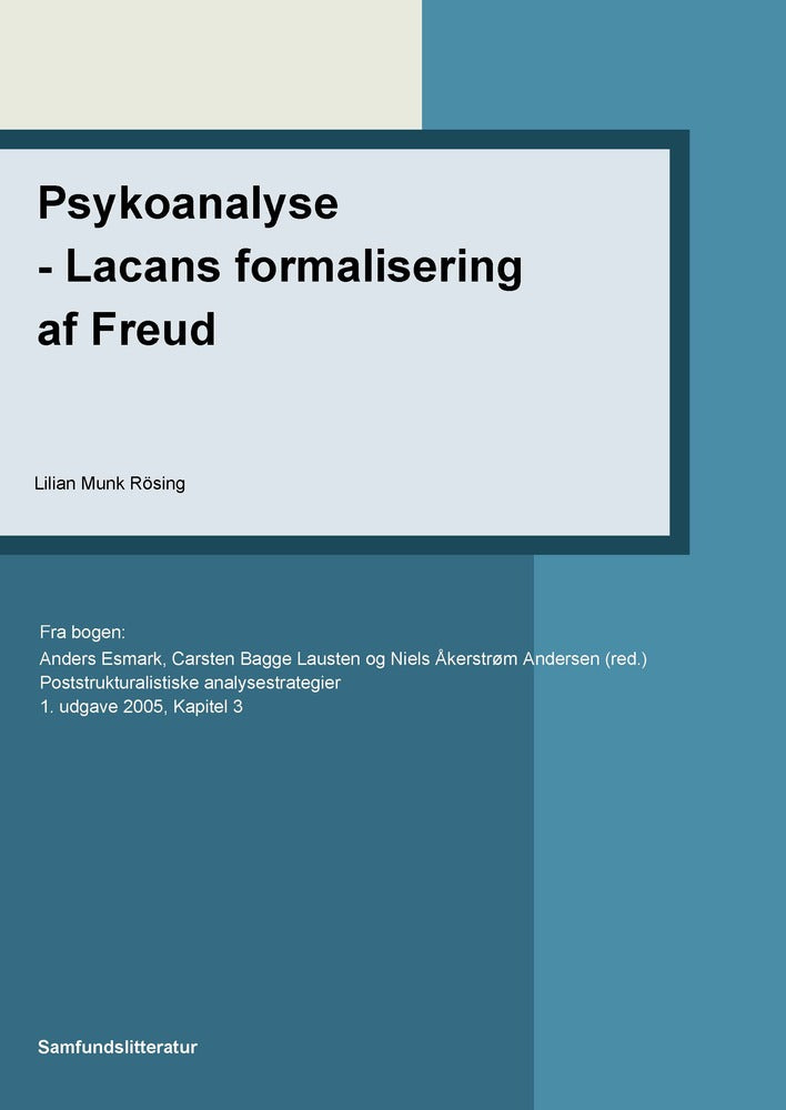 Psykoanalyse - Lacans formalisering af Freud