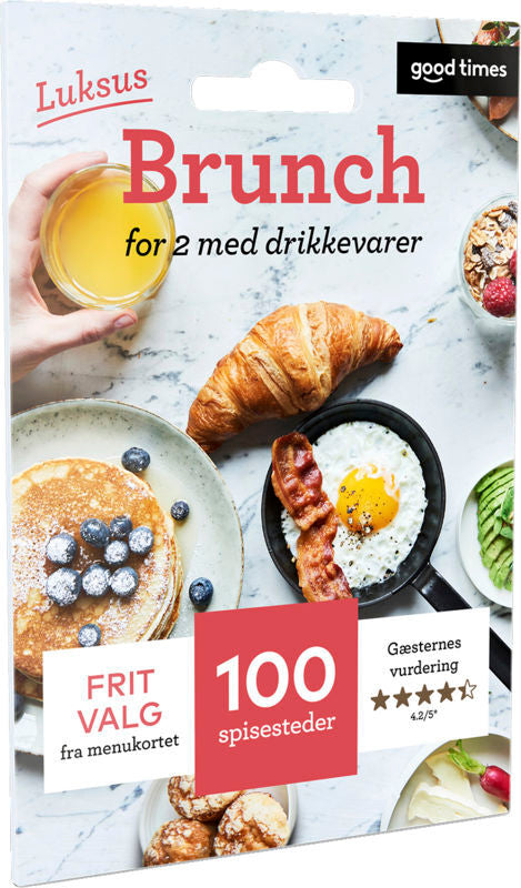 LUKSUS BRUNCH FOR 2 MED DRIKKEVARER  HANGER