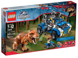 75918 LEGO JURASSIC WORLD T-REX PÅ SPORET
