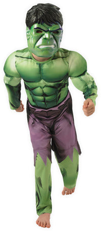 DRAGT HULK MED MUSKLER STR. 7-8 ÅR