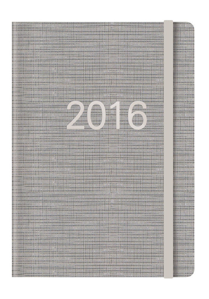 KALENDER LETTS MEMO A5 2016 UGE SILVER