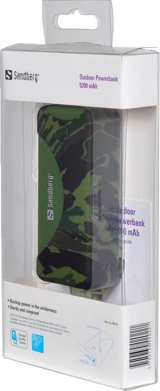POWERBANK OUTDOOR 5200 mAh SANDBERG
