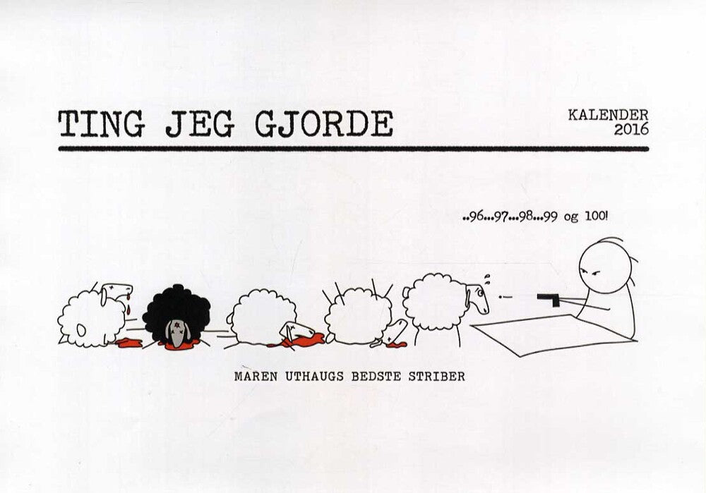 Ting jeg gjorde - kalender 2016