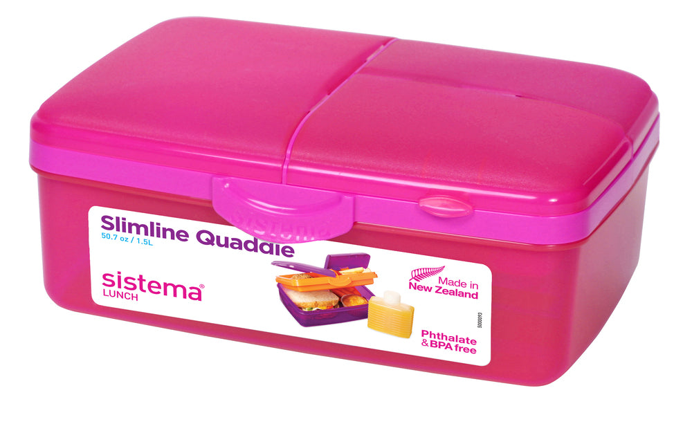 MADKASSE DRIKKEFLASKE SISTEMA SLIMLINE QUADDIE 1,5L