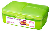 MADKASSE DRIKKEFLASKE SISTEMA SLIMLINE QUADDIE 1,5L