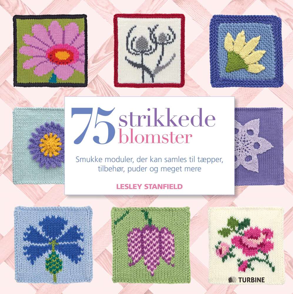 75 strikkede blomster