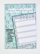 SKOLEFAMILIEKALENDER 2016/17 A3 BOGSTAVER/TAL