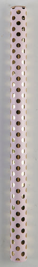 GAVEPAPIR ROSA MED GULD PRIK 1M X 70CM