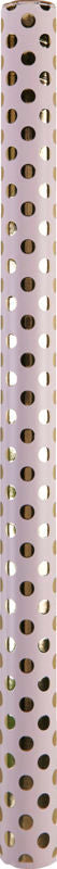 GAVEPAPIR ROSA MED GULD PRIK 1M X 70CM
