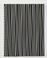 SPIRALBLOK SORT MIX LINIERET KVADRERET A5 70 SIDER