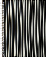 SPIRALBLOK SORT MIX LINIERET KVADRERET A5 70 SIDER