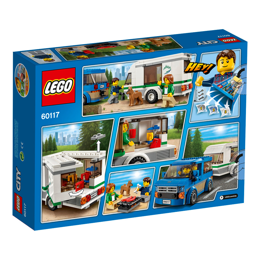 60117 LEGO CITY MINIBUS OG CAMPINGVOGN