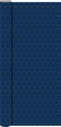 GAVEPAPIR BLÅ HEXAGON 70CMX2M 80G 2016