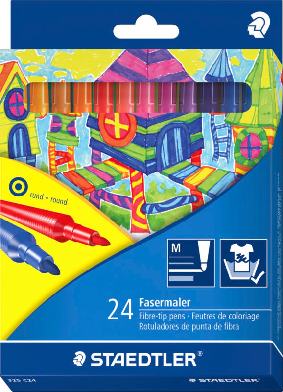 BØRNETUSSER STAEDTLER 24 STK. ASS. FARVE