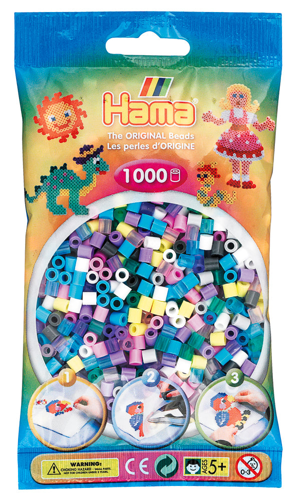 Hama midi perler 1000 stk 11 farver mix 69