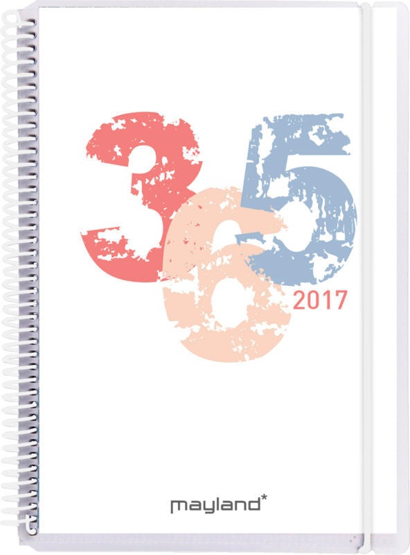 A5 UGEKALENDER SENATOR TVÆRFORMAT M. 4 ILLU. 2017 MAYLAND