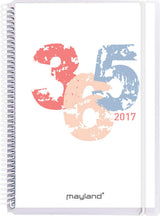 A5 UGEKALENDER SENATOR TVÆRFORMAT M. 4 ILLU. 2017 MAYLAND