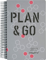 SPIRALKALENDER 1 DAG SOFT TOUCH PLAN TO GO 2017 MAYLAND