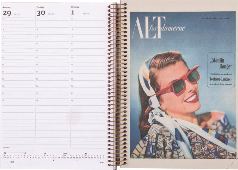 ALT FOR DAMERNE A5 UGEKALENDER HØJFORMAT PVC FRI 2017 MAYLAN