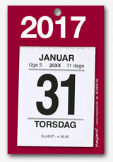 LILLE AFRIVNINGSKALENDER M. BAGSIDETEKST 2017 MAYLAND